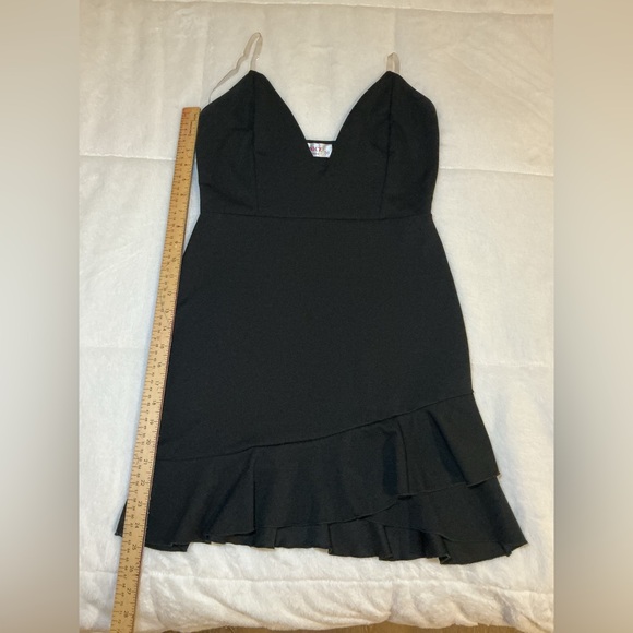 Black clear straps mini Dress - Picture 9 of 9